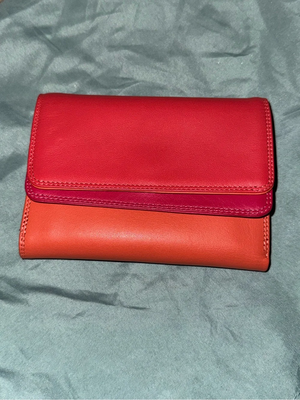 Mywalit Double Flap Leather Wallet *NWT